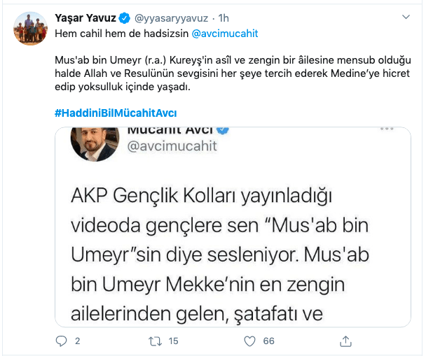 Hz. Muhammed'in bayraktarına dil uzattı! 17