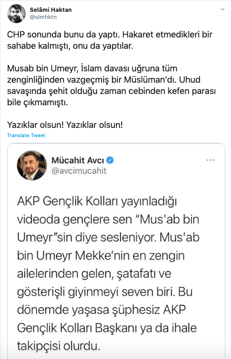Hz. Muhammed'in bayraktarına dil uzattı! 6
