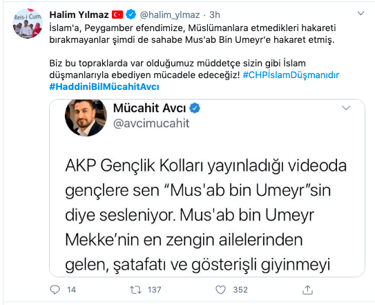 Hz. Muhammed'in bayraktarına dil uzattı! 5