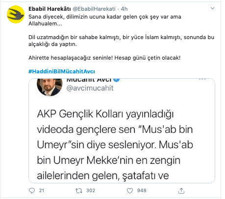 Hz. Muhammed'in bayraktarına dil uzattı! 7