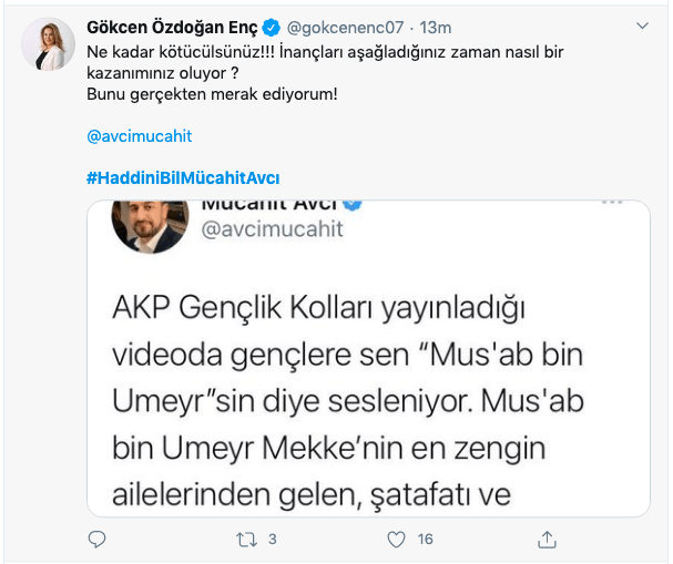 Hz. Muhammed'in bayraktarına dil uzattı! 16