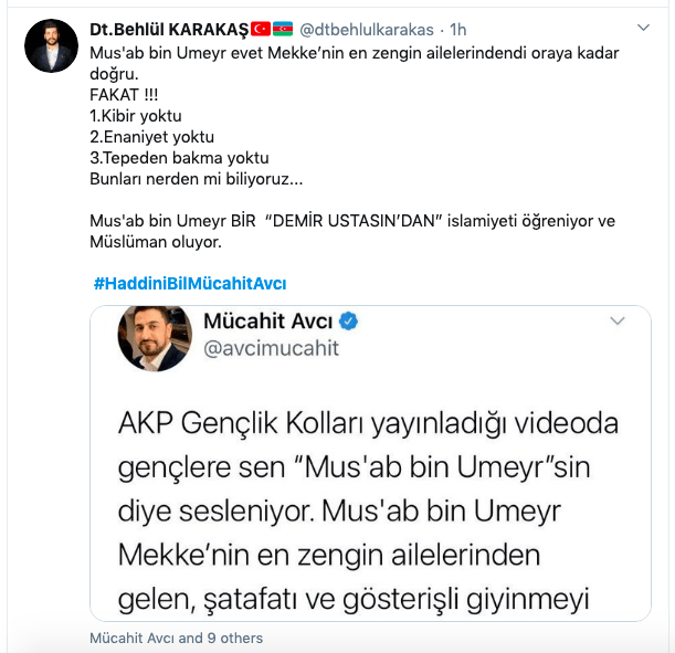 Hz. Muhammed'in bayraktarına dil uzattı! 18