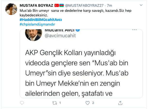 Hz. Muhammed'in bayraktarına dil uzattı! 11