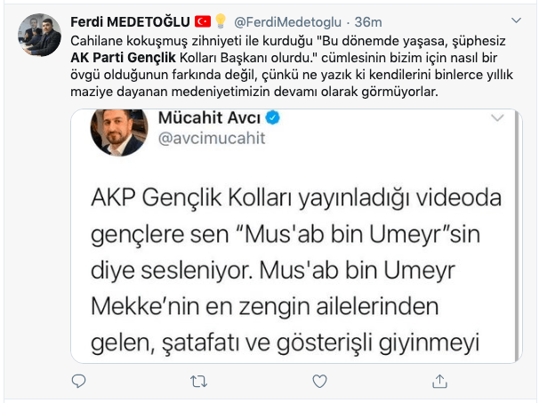 Hz. Muhammed'in bayraktarına dil uzattı! 22