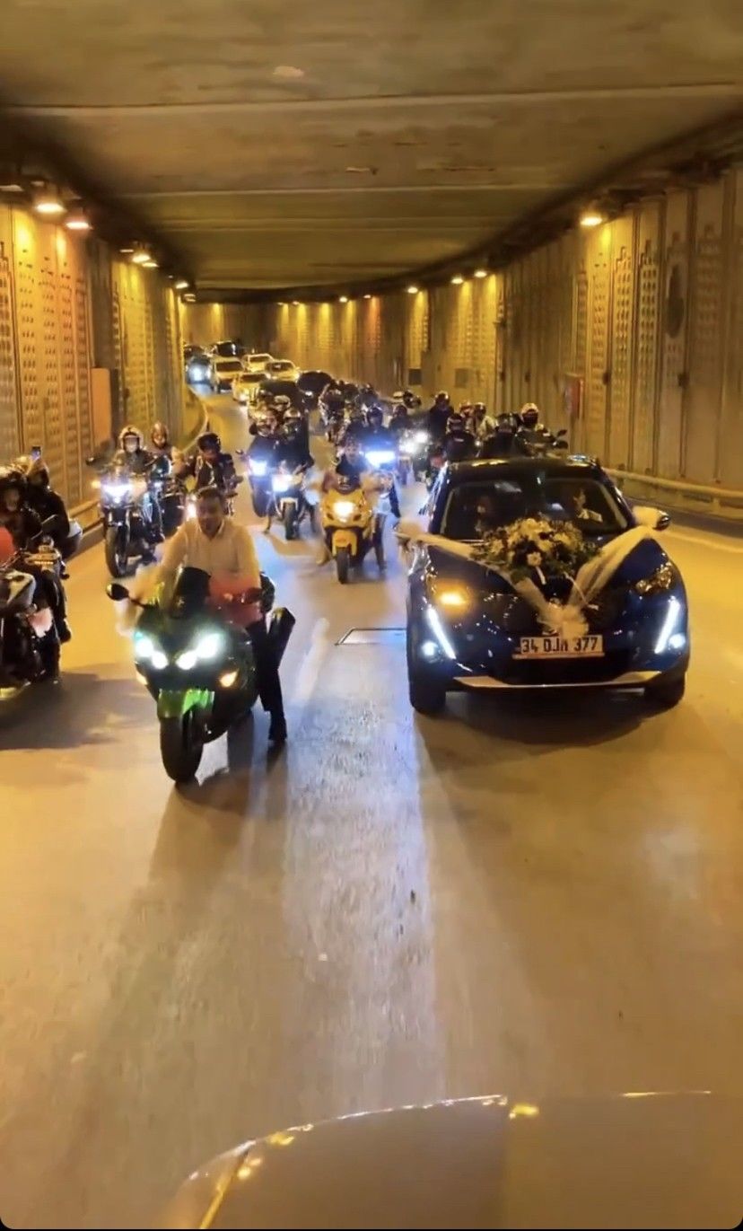 İstanbul'da düğün konvoyu terörü 3