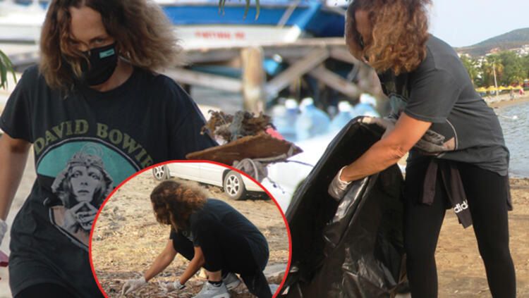 Sertab Erener ve Yonca Evcimik, Bodrum'da çöp topladı! 2
