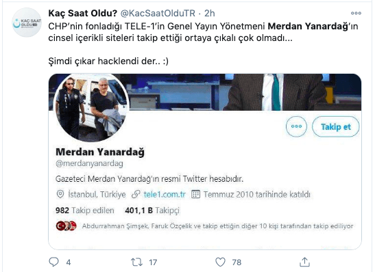 Merdan Yanardağ hesabım hacklendi diye savundu 12