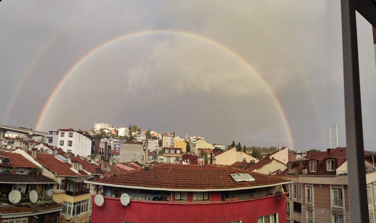 Gökkuşağı İstanbul'u kuşak gibi sardı 5