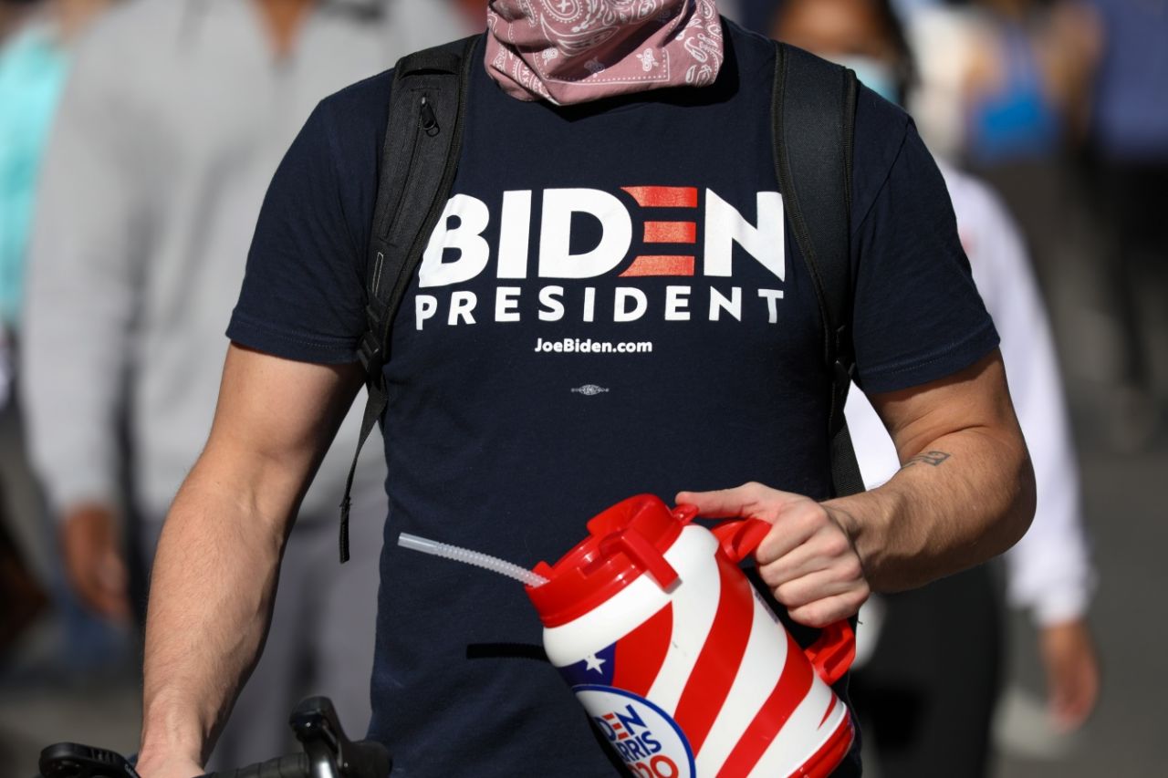 Biden taraftarları zaferi kutluyor 33