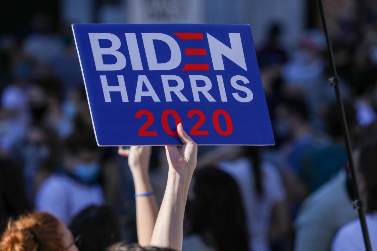 Biden taraftarları zaferi kutluyor 41
