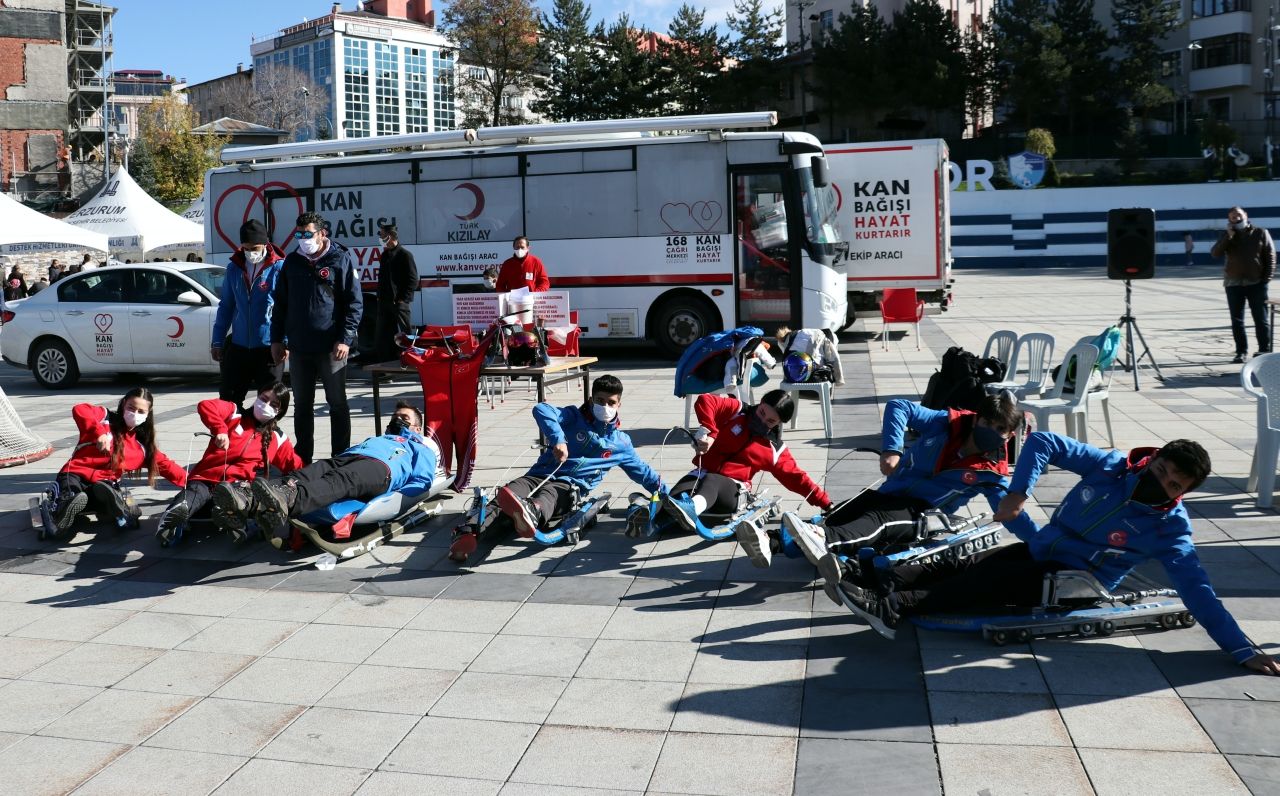 Erzurum'da kış sporları vatandaşlara tanıtıldı 6