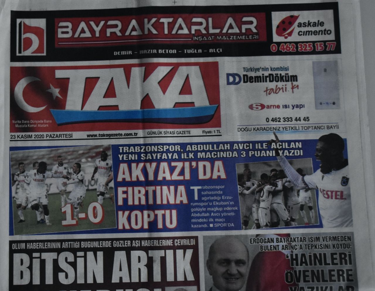 Trabzon yerel basınında galibiyet sevinci 6