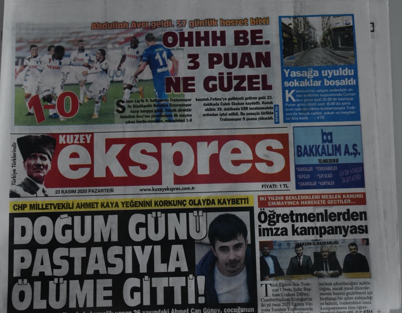 Trabzon yerel basınında galibiyet sevinci 9