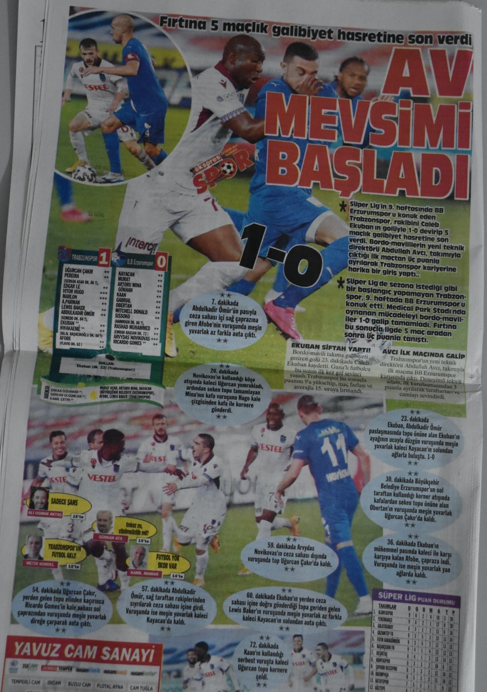 Trabzon yerel basınında galibiyet sevinci 8