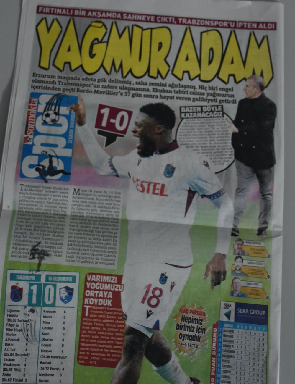 Trabzon yerel basınında galibiyet sevinci 5