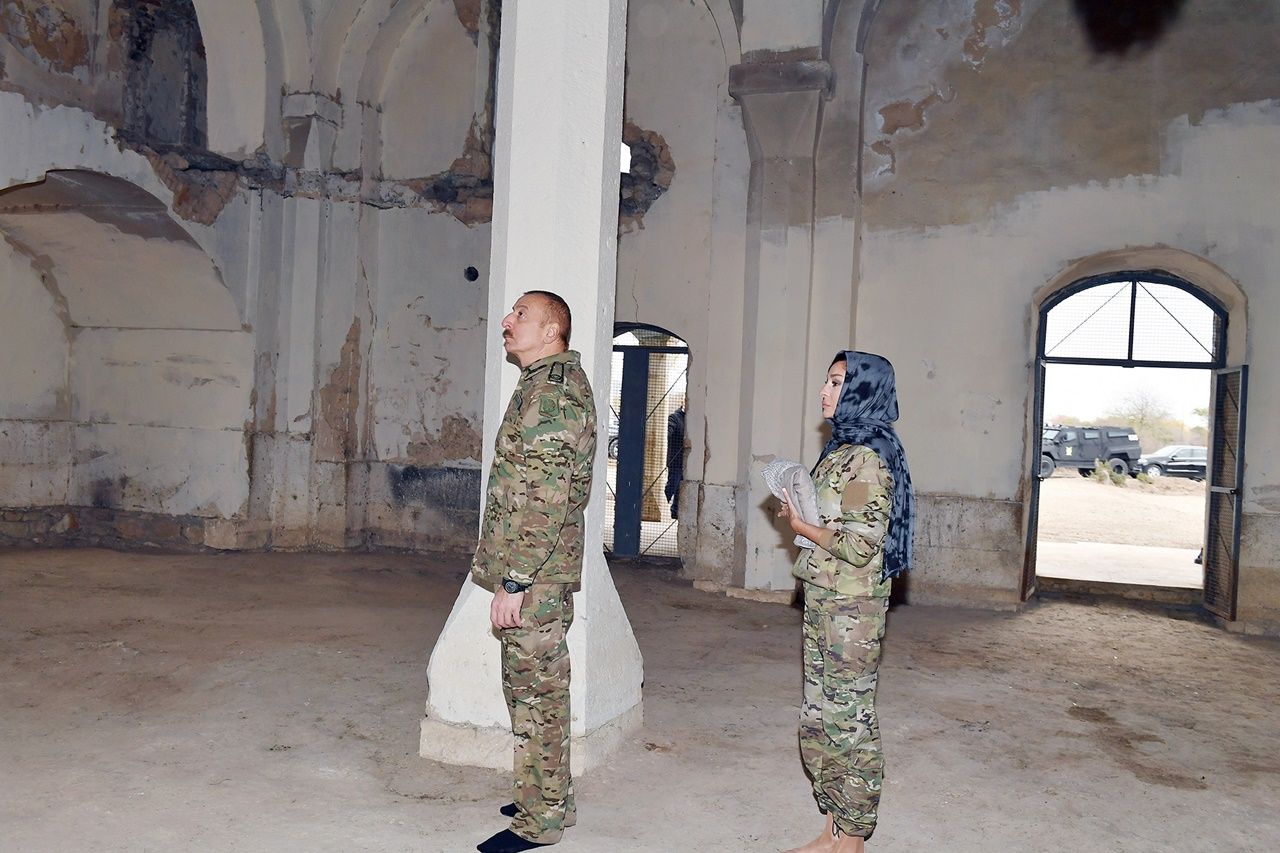 Aliyev çiftinden Ağdam'a ziyaret 4