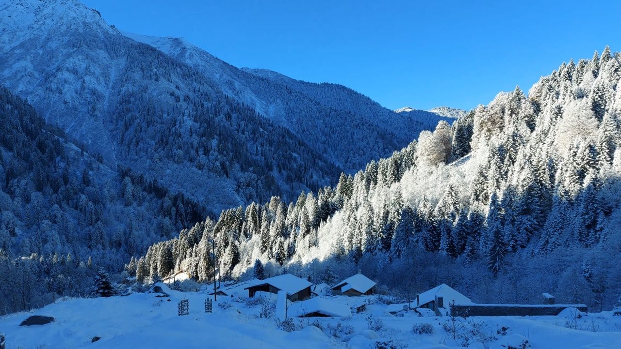 Rize ve Artvin'den kar manzaraları 2