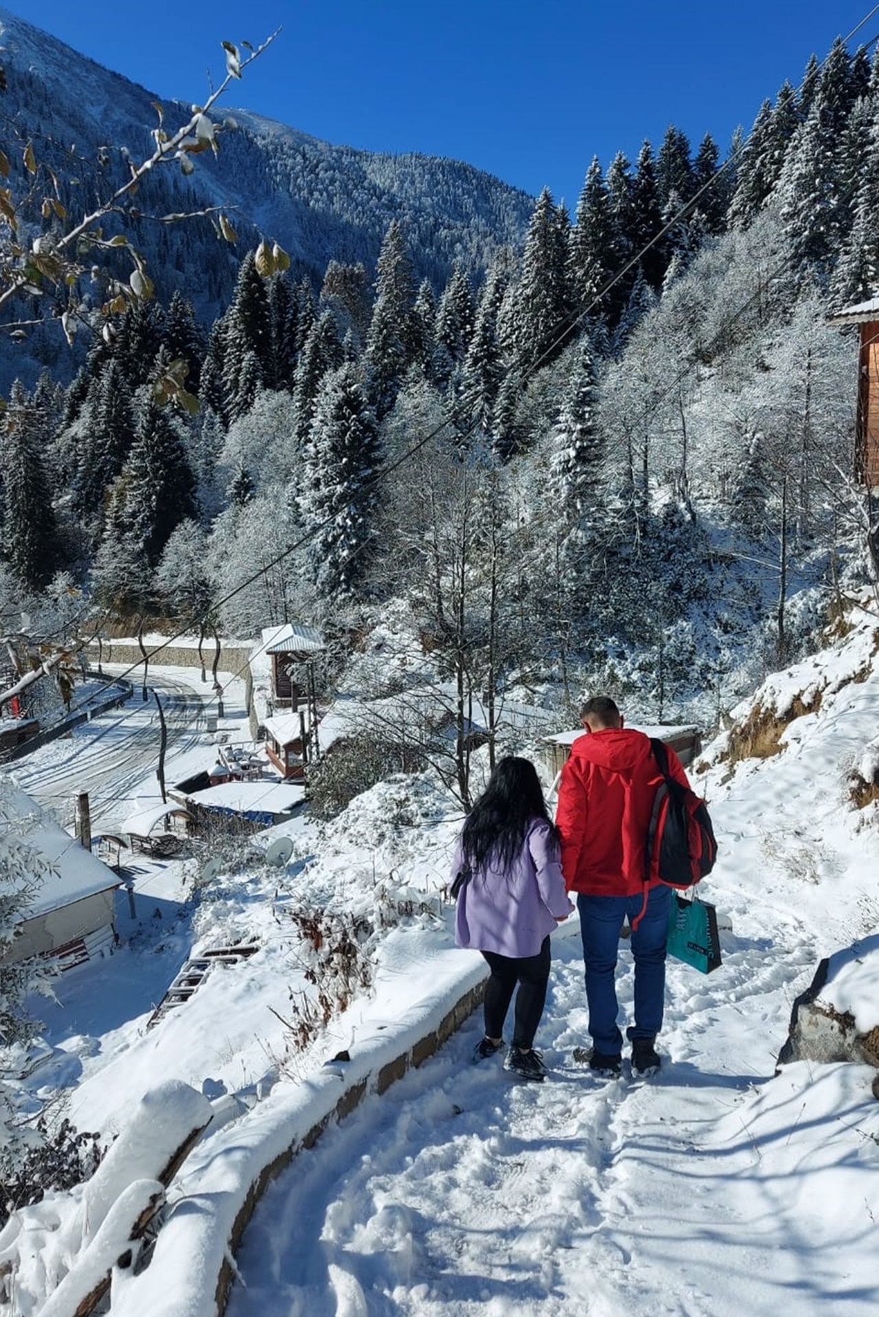 Rize ve Artvin'den kar manzaraları 6