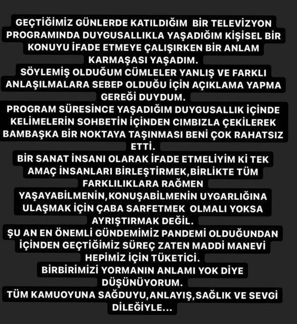 Şarkıcı Öykü Gürman tepki çeken sözlerine açıklık getirdi! 4