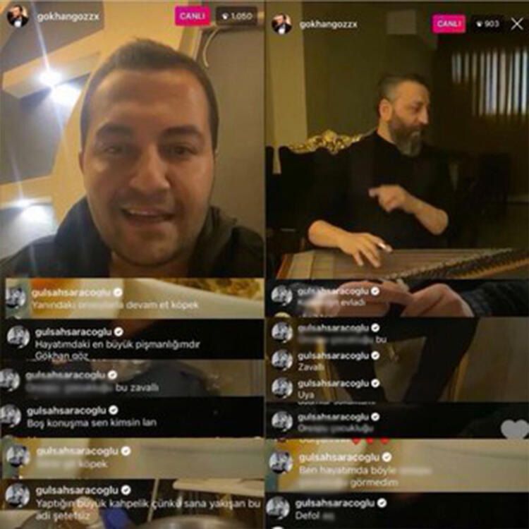 Gülşah Saraçoğlu eski sevgilisinin canlı yayınında küfür etti! 3