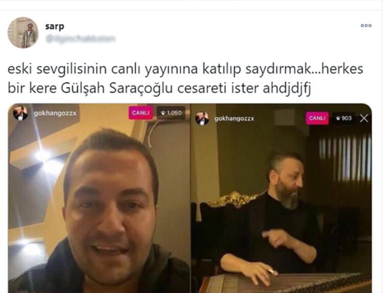 Gülşah Saraçoğlu eski sevgilisinin canlı yayınında küfür etti! 7