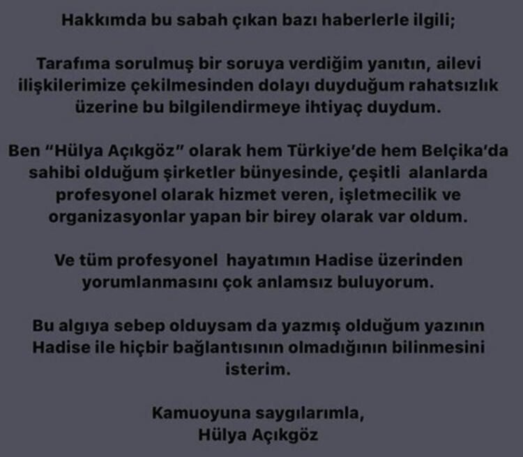 Hülya Açıkgöz'den flaş Hadise açıklaması! 9
