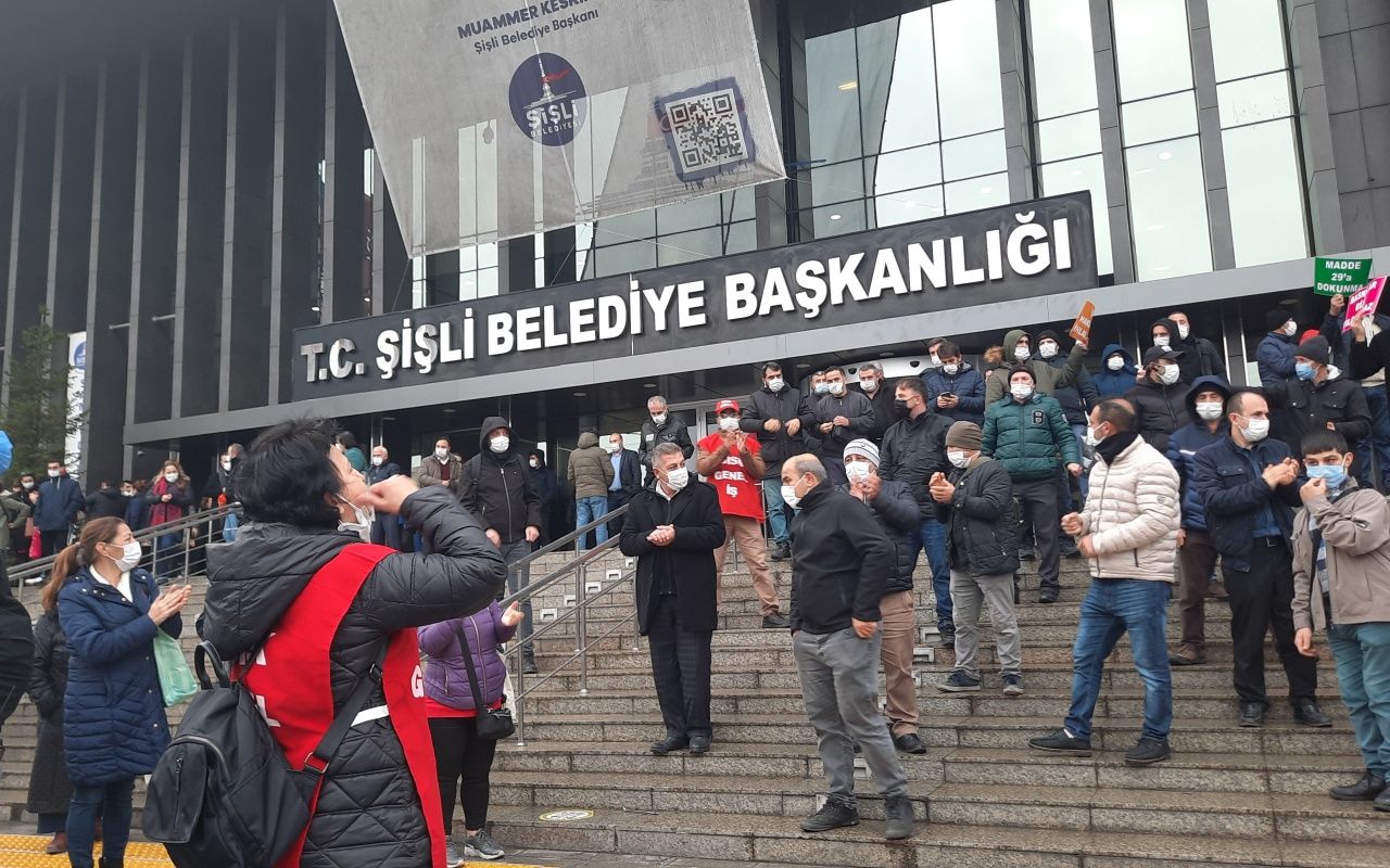 Şişli Belediyesi işçileri ayaklandı 2