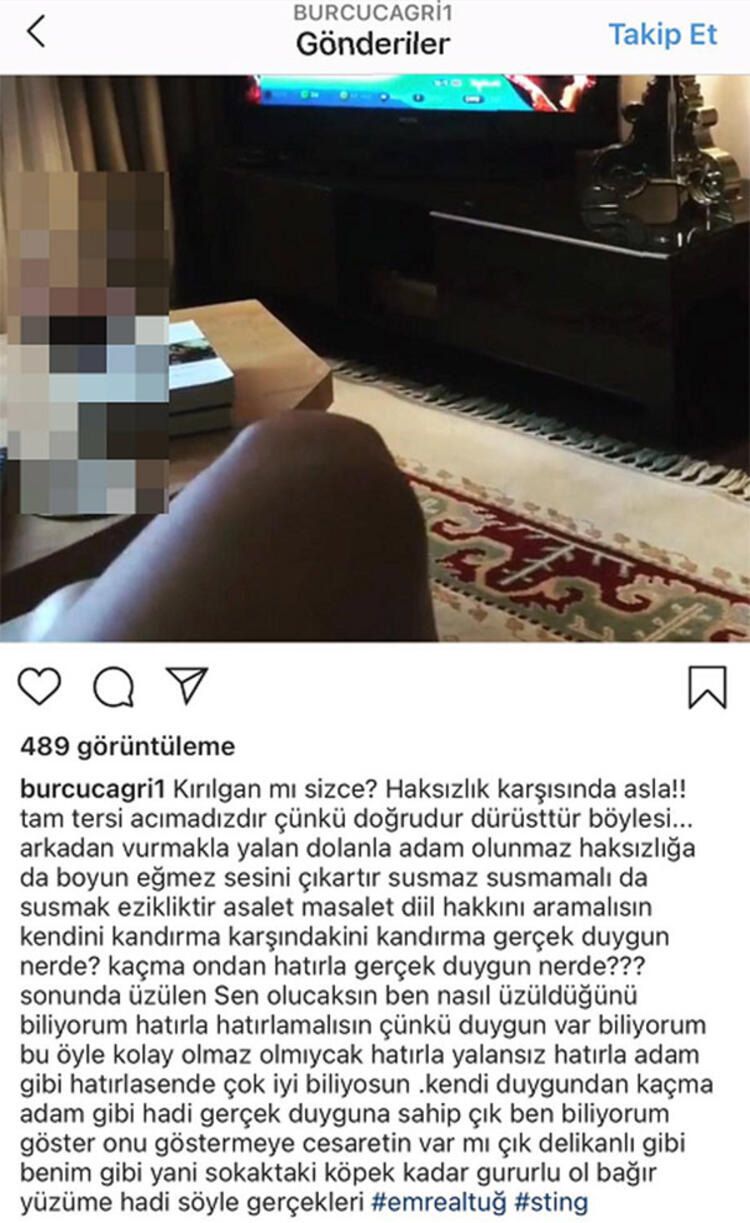 Burcu Çağrı'dan Emre Altuğ'a gönderme! 5