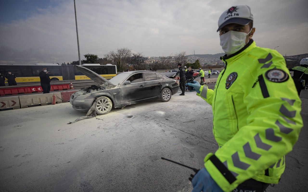 Uygulama noktasında birden alev aldı! 11