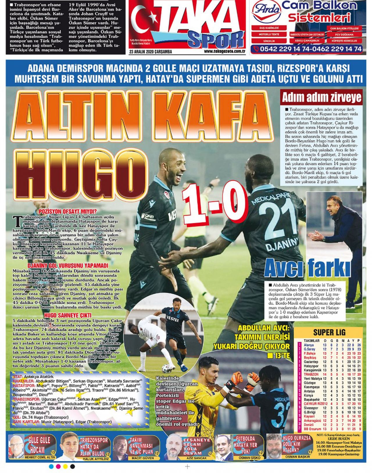 Trabzon yerel basınında Vitor Hugo coşkusu 2