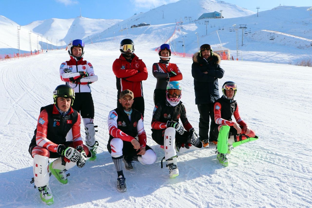 Palandöken'de kısıtlamada sadece milli sporcular kayabildi 1