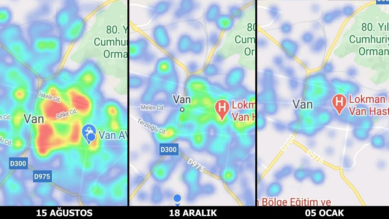 Van'da risk haritası yeşilden maviye döndü 1