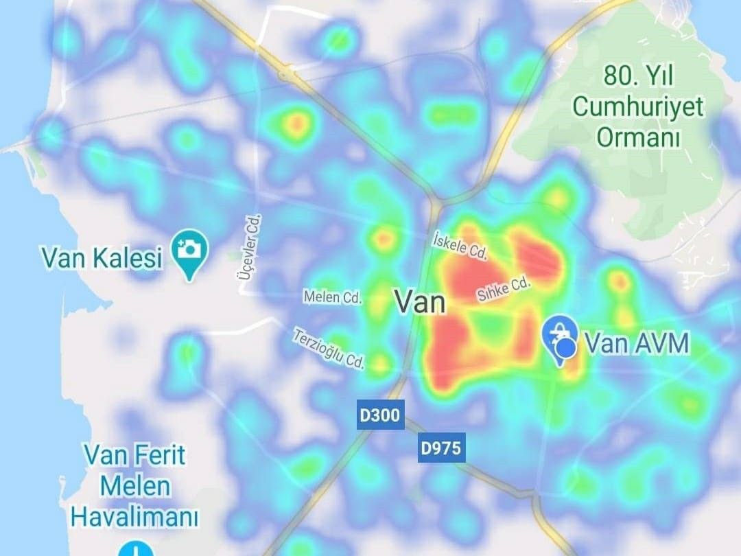 Van'da risk haritası yeşilden maviye döndü 5