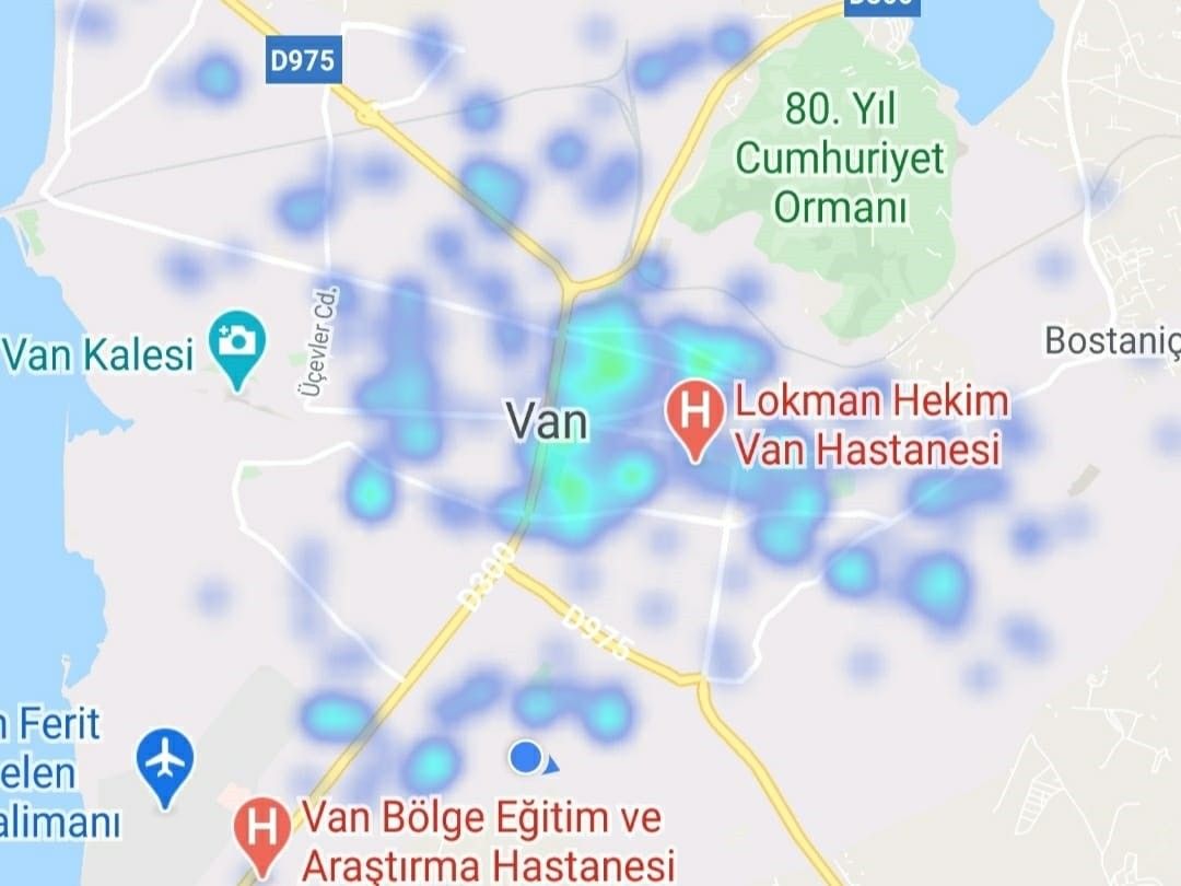Van'da risk haritası yeşilden maviye döndü 7
