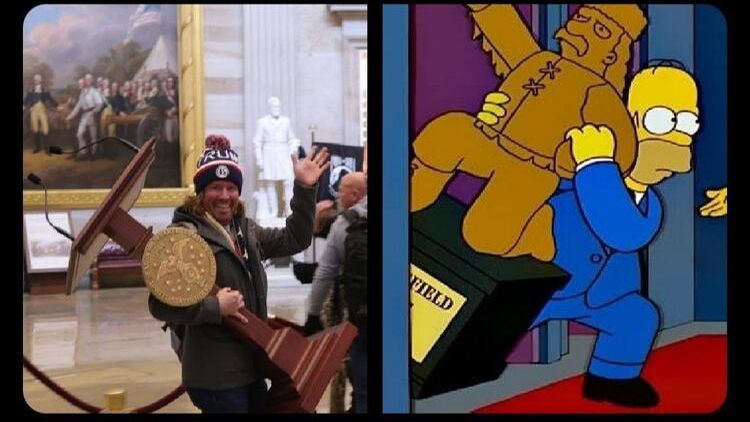Simpsonlar yine bildi! ABD'deki kanlı baskın sonrası dünyayı şaşkına çeviren olay... 5