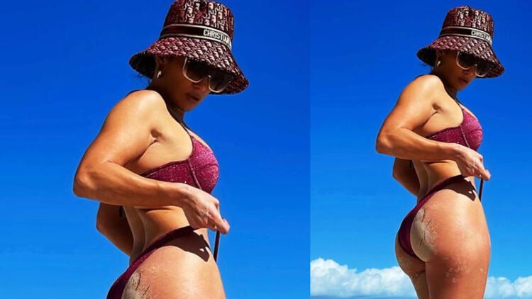Jennifer Lopez tanga mayosuyla sosyal medyayı salladı! 1