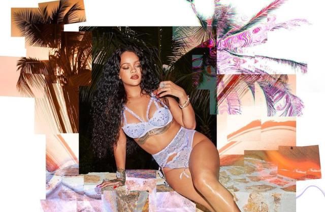 Kendi iç çamaşır markasının tanıtımını yapan Rihanna izleyenleri büyüledi! 1