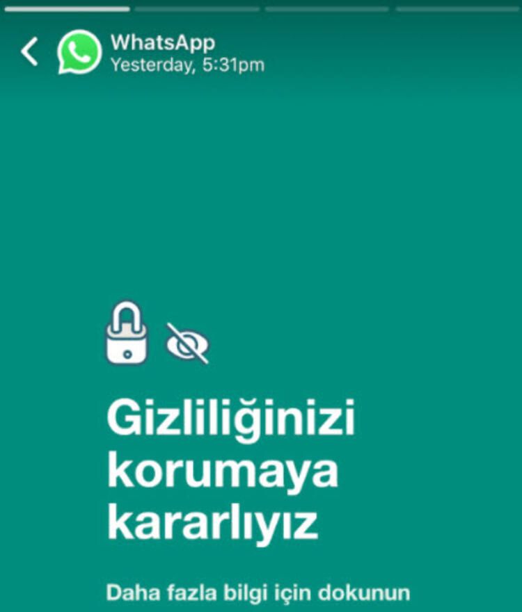 WhatsApp'tan Türklere özel duyuru! 10