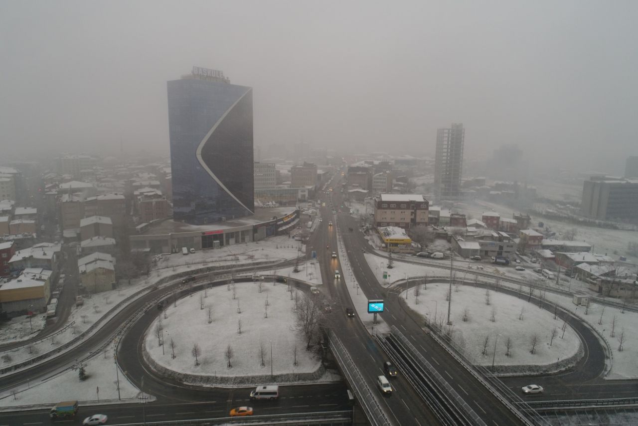İstanbul'da yoğun kar yağışı başladı 2
