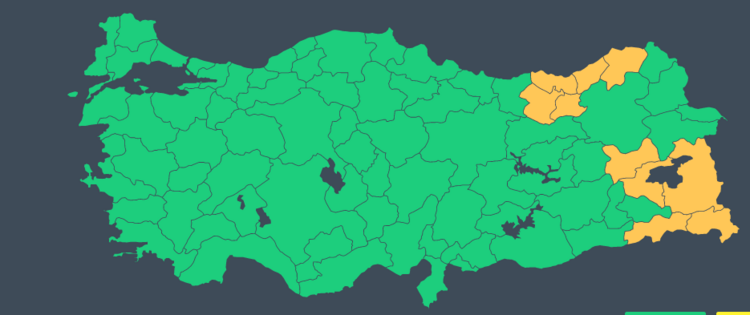Kar Türkiye'nin büyük kısmı için geri geliyor 6