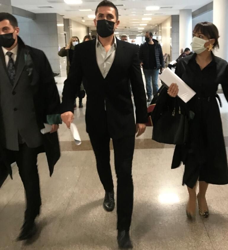 Emre Aşık ve Yağmur Aşık mahkemede! Boşanma davasına sevgilisiyle geldi... 2