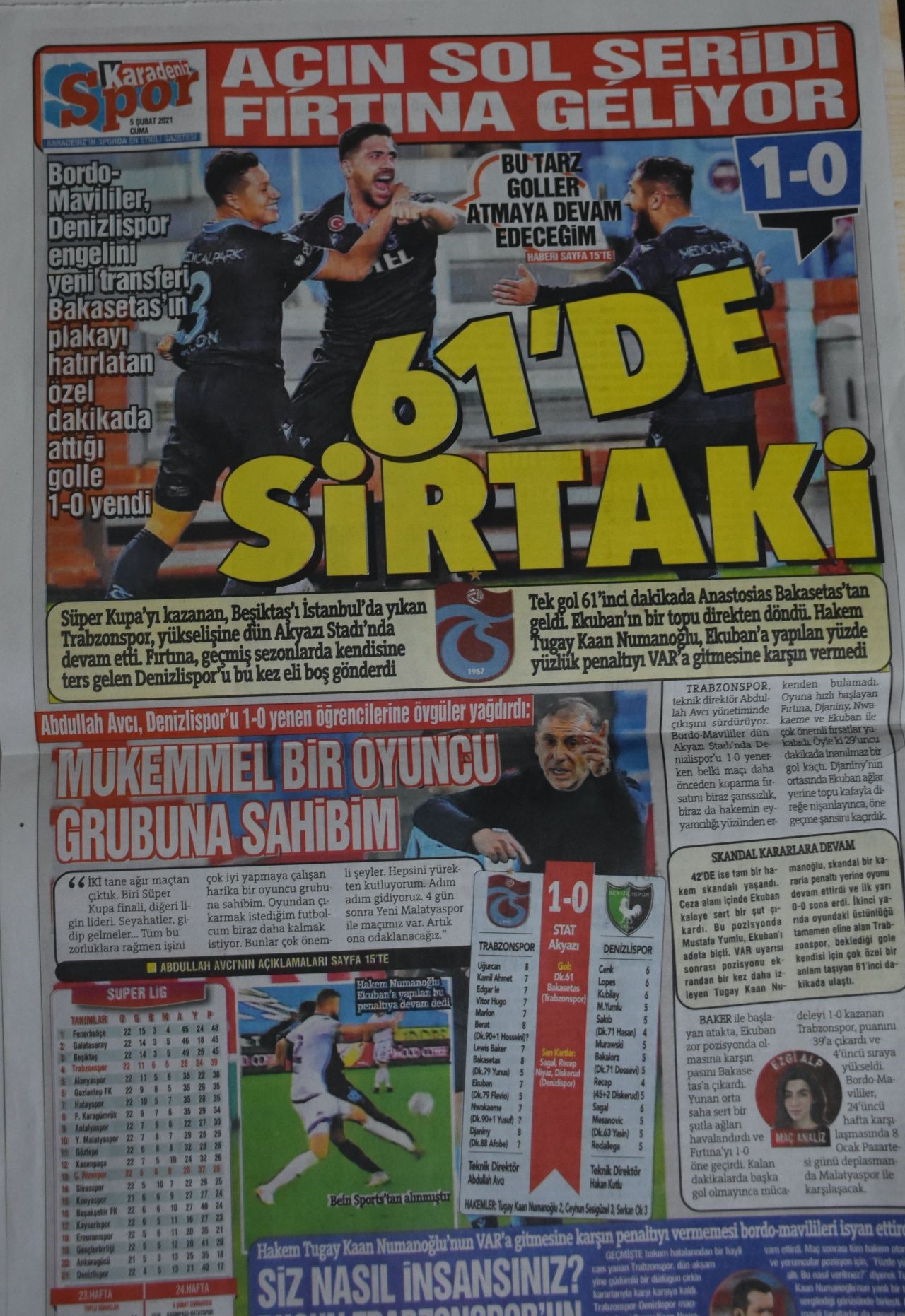 Trabzon yerel basınında Bakasetas coşkusu 4
