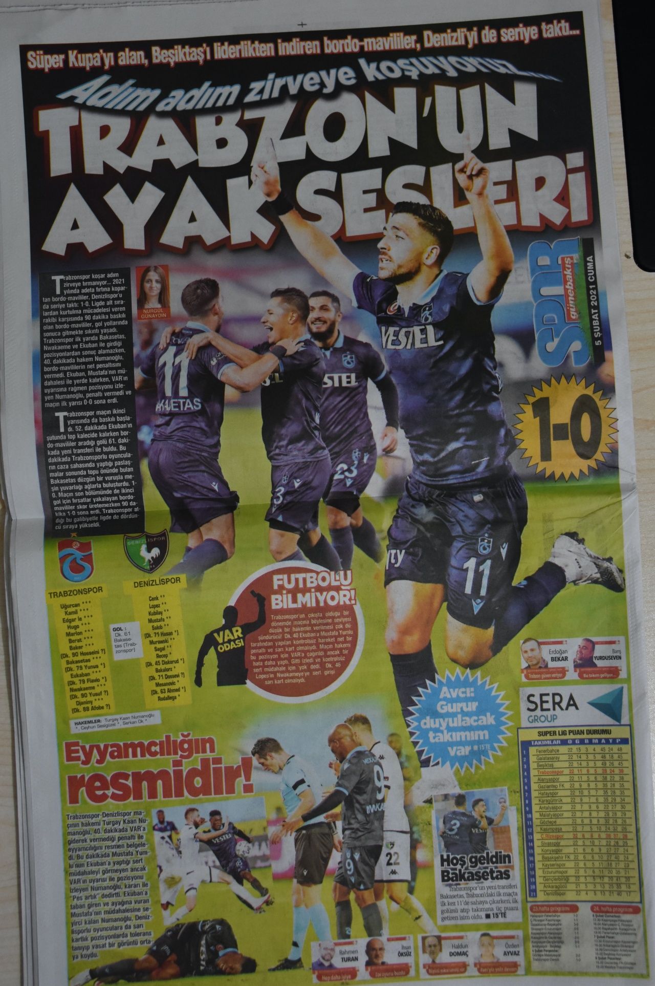 Trabzon yerel basınında Bakasetas coşkusu 2