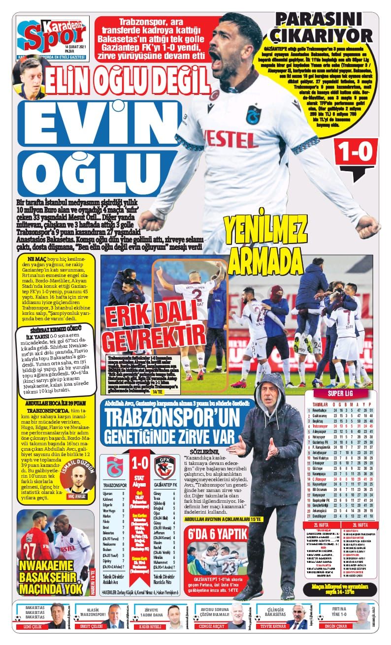 Trabzon yerel basınından Bakasetas başlıkları 4
