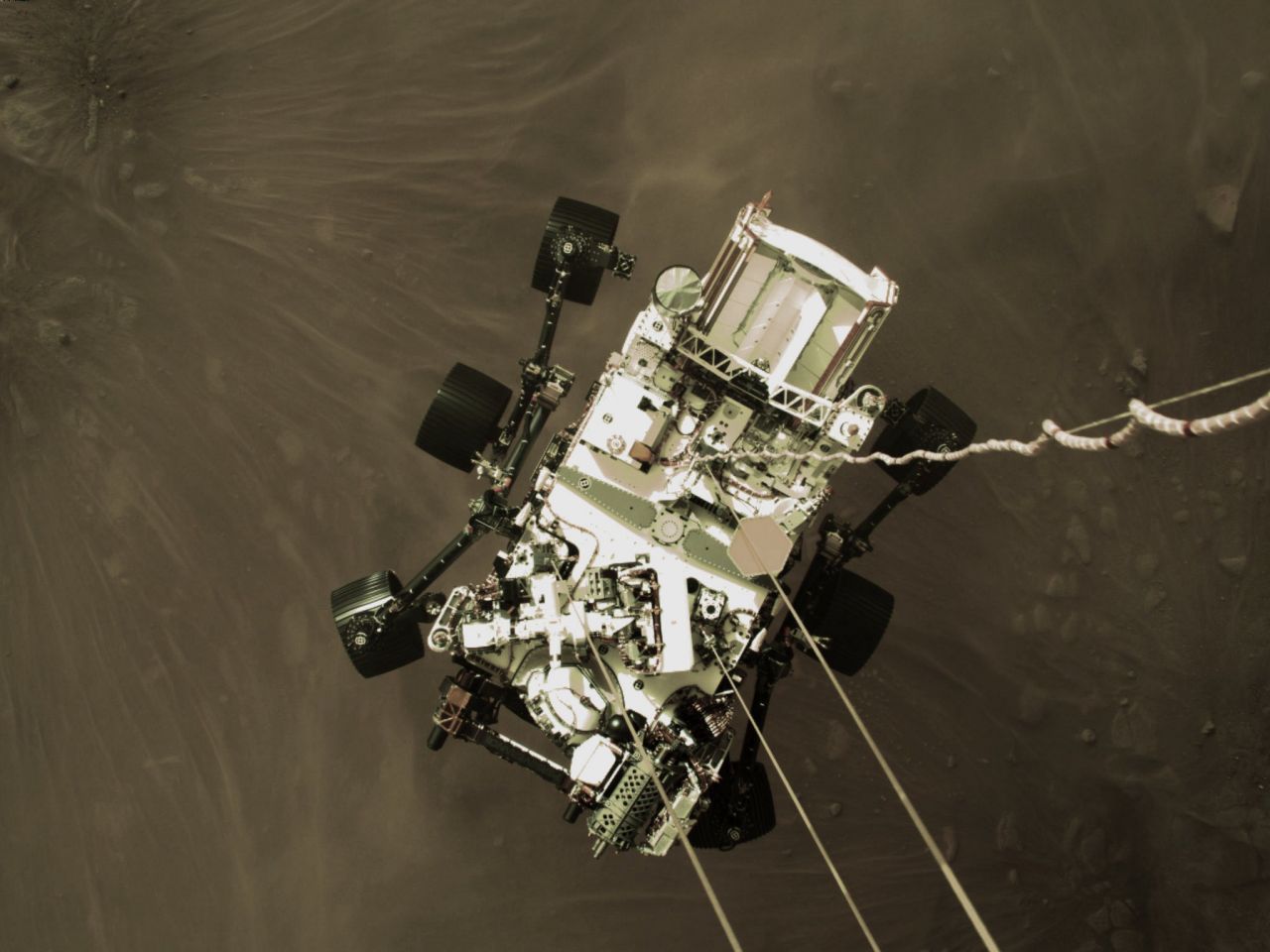 NASA Mars'a iniş görüntülerini paylaştı 5