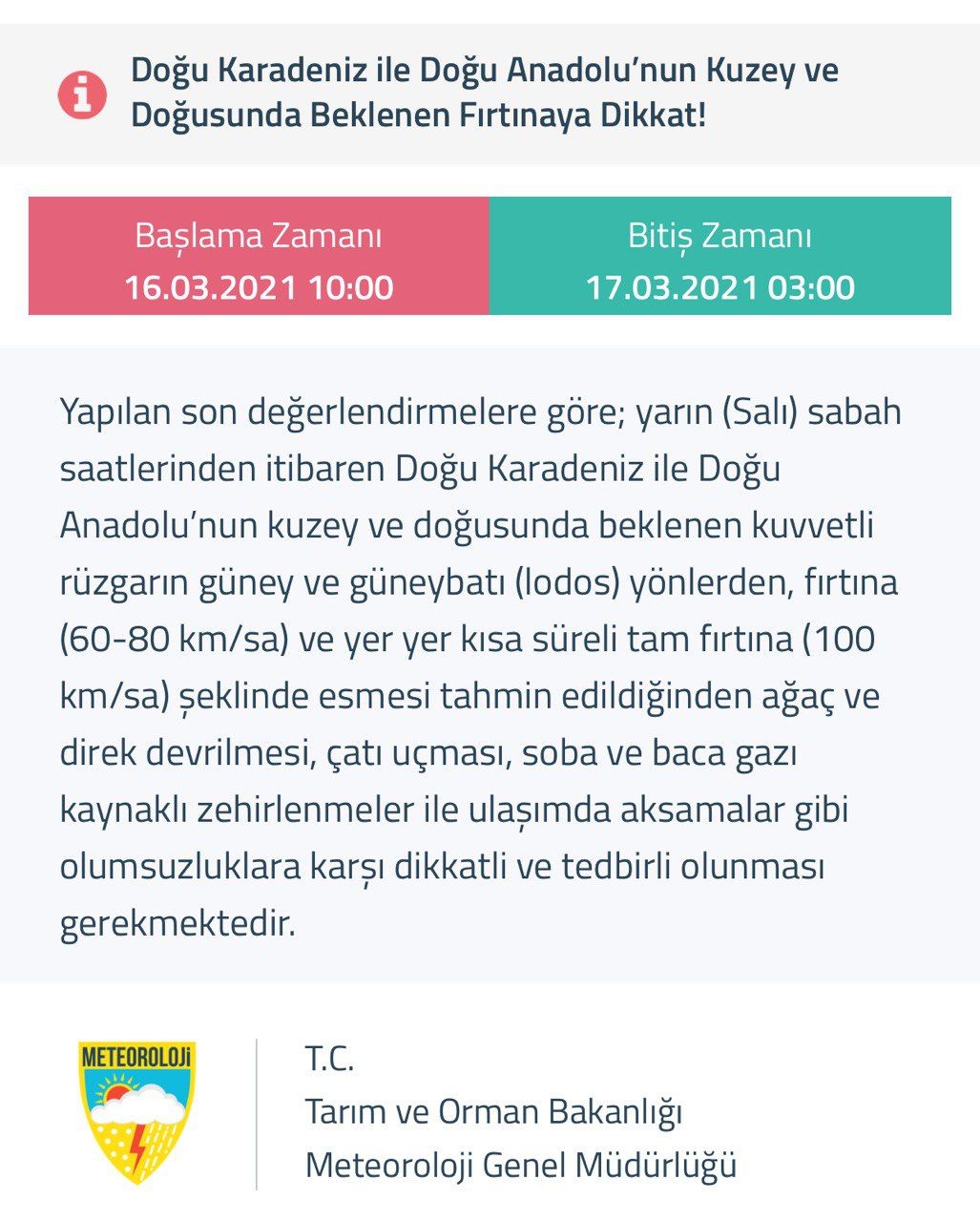Meteoroloji il il bölge bölge uyardı 5