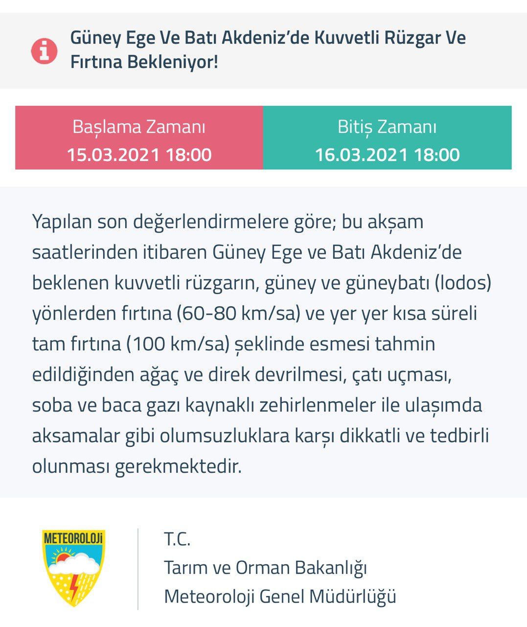 Meteoroloji il il bölge bölge uyardı 10