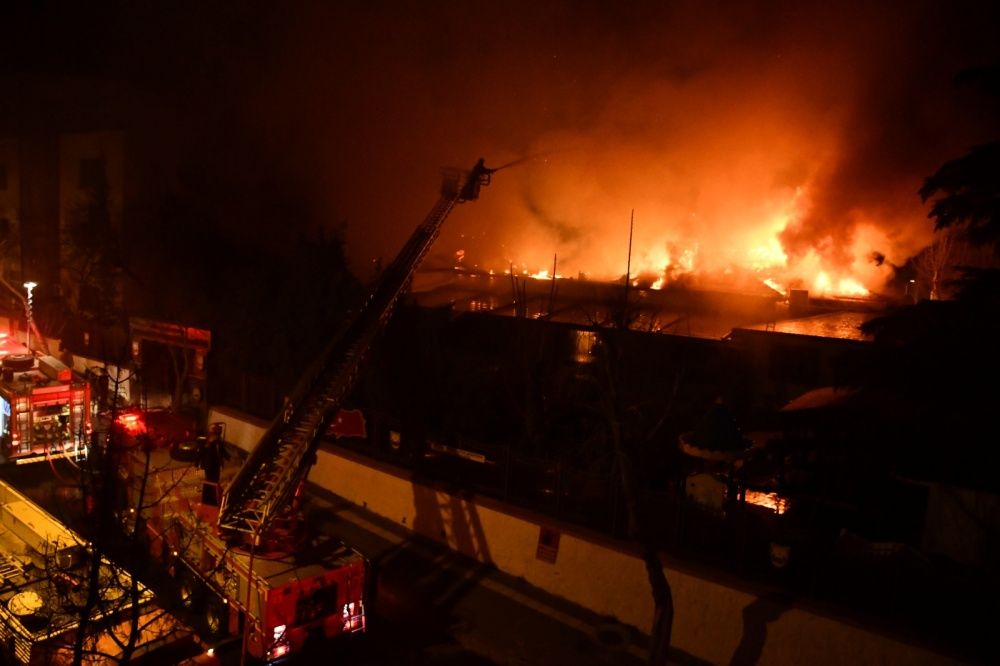 Kahramanmaraş'ta askeri gazino ve orduevinde yangın 1