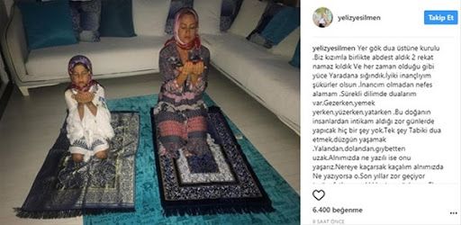 Yeliz Yeşilmen'den tepki çeken bir namaz paylaşımı daha: Ojeli parmaklarıyla secdede... 8