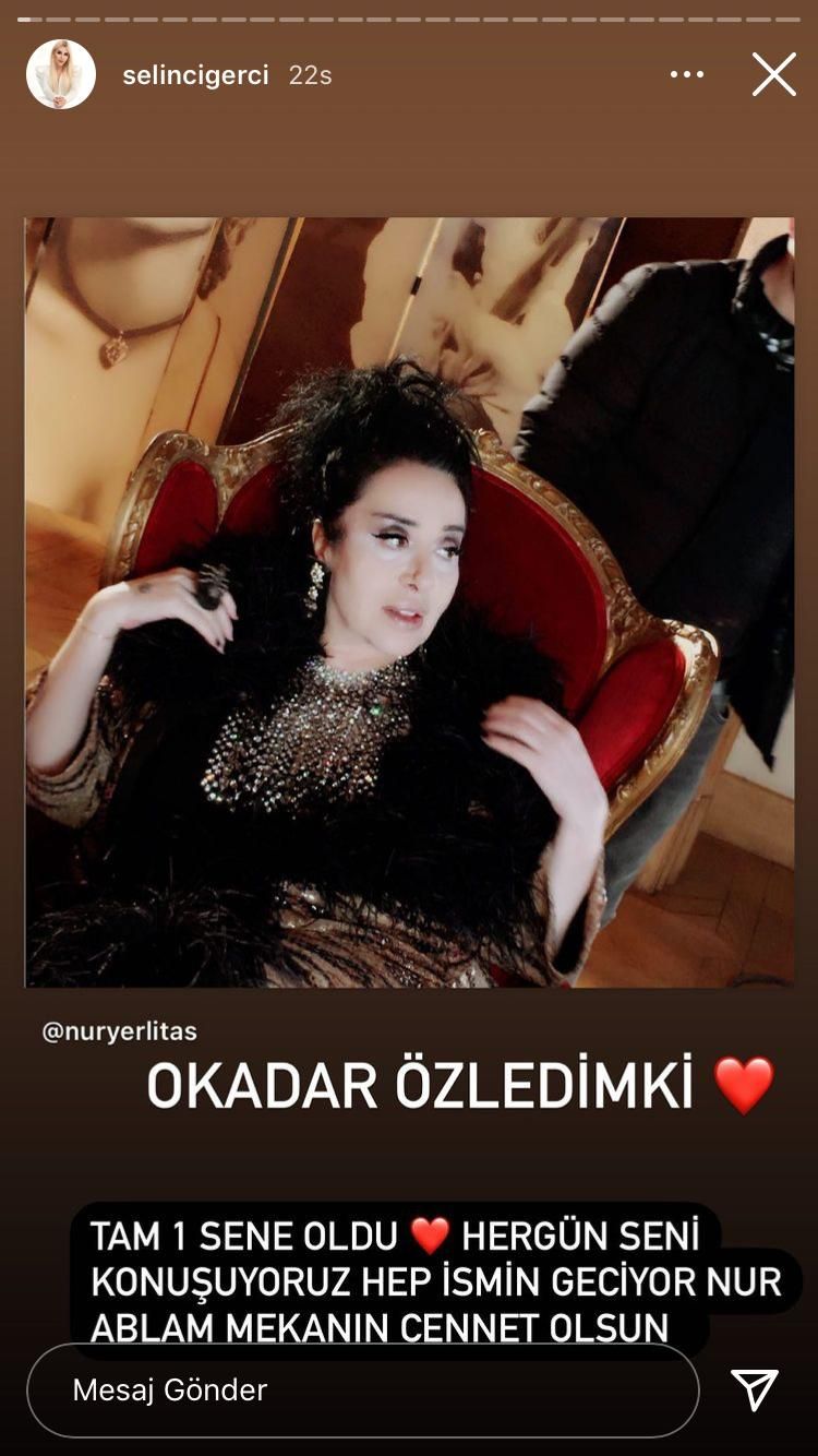 Ünlü isimler, Nur Yerlitaş'ı unutmadı 6